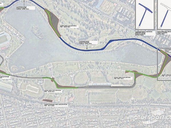 Sirkuit Albert Park untuk Grand Prix Australia akan berubah