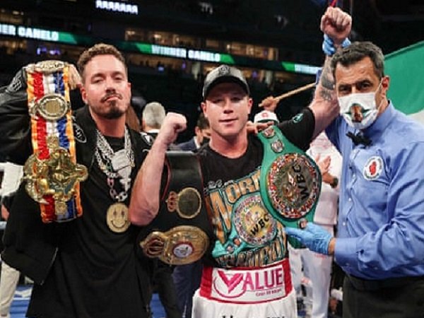 Petinju Saul "Canelo" Alvarez berhasil pertahankan gelar juaranya. (Images: Getty)