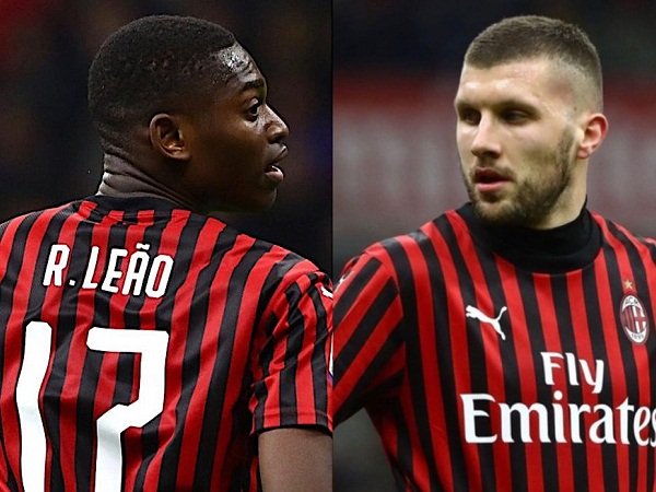 Duo Milan Rafael Leao dan Ante Rebic