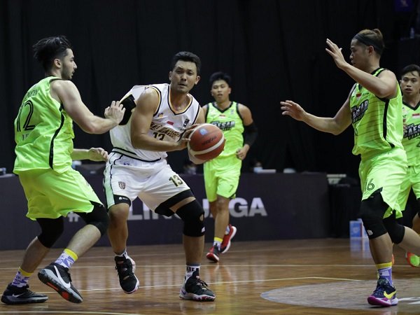 Aleksandar Stevanoski bahagia usai Bali United pecah telur di IBL 2021.