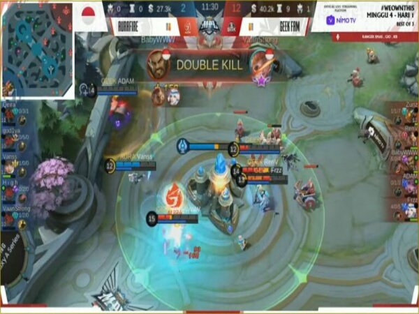 MPL Indonesia Season 7 : Geek Fam ID Dibuat Repot Aura Fire