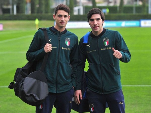 Andrea Cistana dan Sandro Tonali
