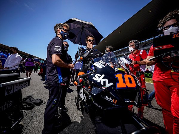 Luca Marini berharap bisa tembus 10 besar di GP Spanyol.