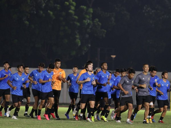 Shin Tae-yong terus gembleng skuat timnas Indonesia pada TC di Jakarta.