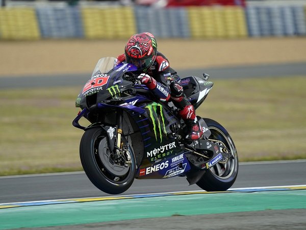 Fabio Quartararo torehkan waktu terbaik di FP4 GP Prancis.