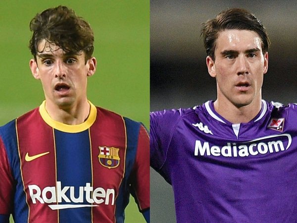 Francisco Trincao dan Dusan Vlahovic