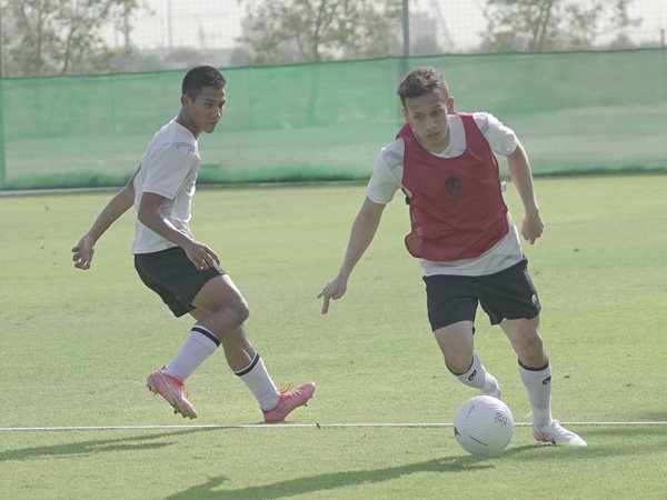 Pemain Lechia Gdanks, Egy Maulana Vikri berlatih dengan timnas Indonesia di UEA