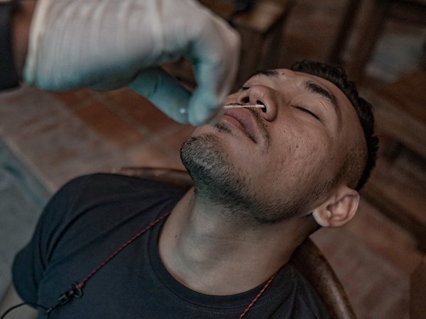 Pelaksanaan swab test antigen untuk skuat PSS Sleman