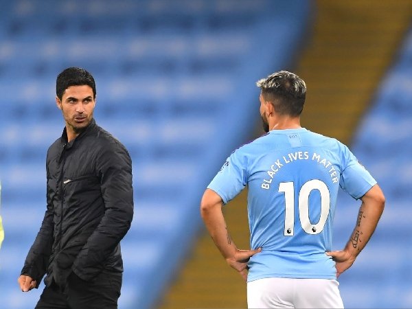 Mikel Arteta membahas kepergian Sergio Aguero dari Manchester City