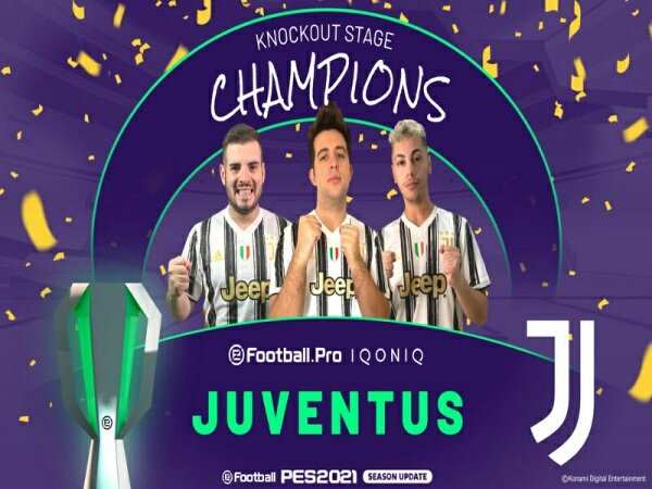 Final eFootball Pro IQONIQ 20/21: Juventus Juara usai Lumat AS Monaco 3-1