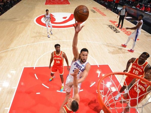 Point guard Philadephia 76ers, Ben Simmons saat melawan Atlanta Hawks. (Images: Getty)