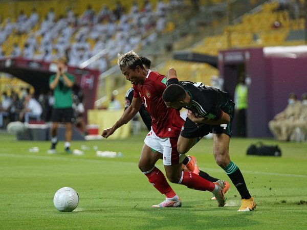 Laga timnas Indonesia kontra UEA