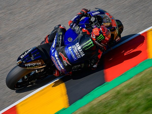 Fabio Quartararo catatkan waktu tercepat di warm-up GP Jerman.
