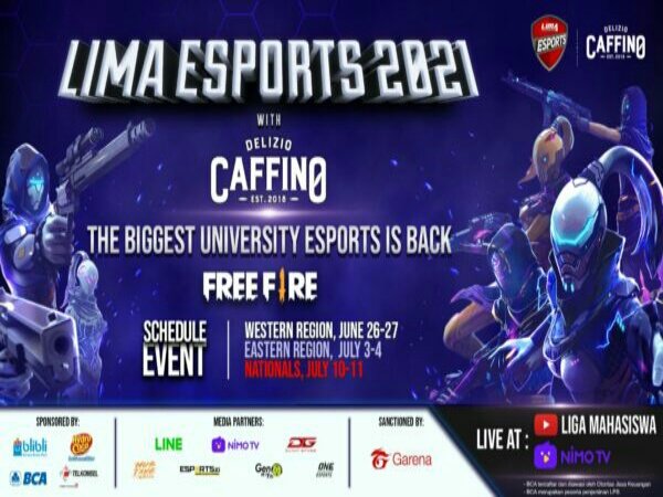 Patuh PPKM Darurat, LIMA Esports 2021 Free Fire Nationals Resmi Diundur m