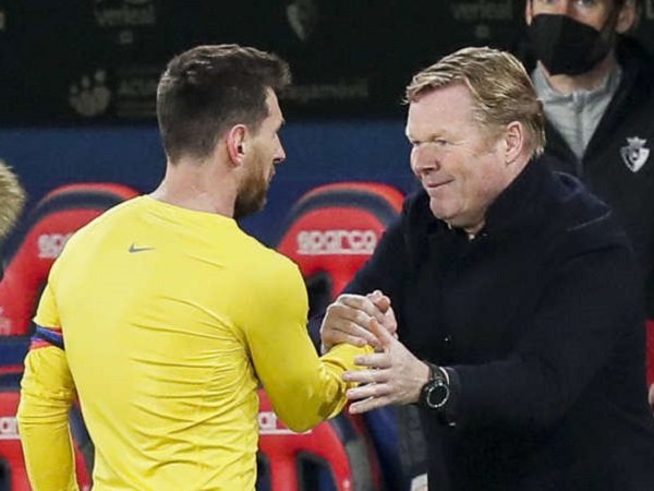 Ronald Koeman saat bersama Lionel Messi. (Images: Getty)