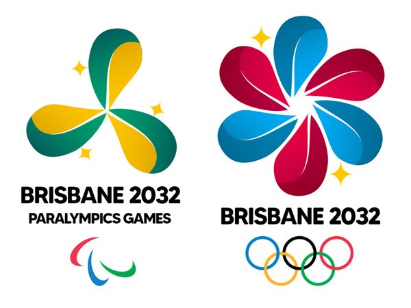 Logo Olimpiade dan Paralimpiade Brisbane 2032
