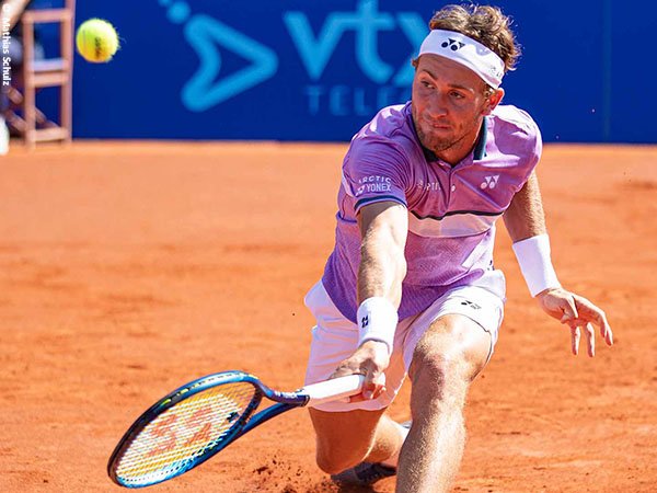 Casper Ruud amankan satu tiket perempatfinal Swiss Open 2021