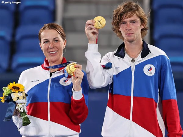 Anastasia Pavlyuchenkova dan Andrey Rublev persembahkan medali emas Olimpiade bagi Rusia