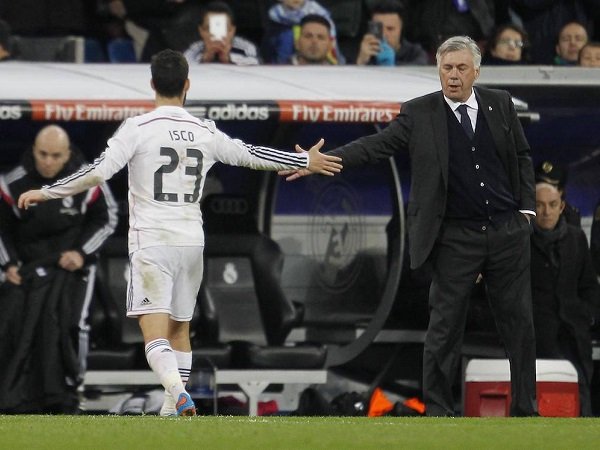 Isco dan Carlo Ancelotti