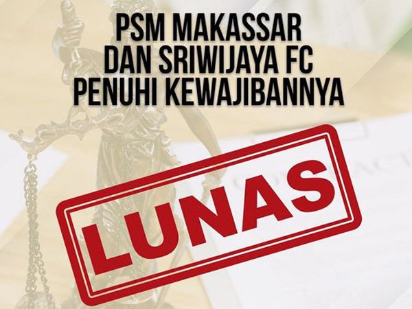 PSM Makassar dan Sriwijaya FC lunasi tunggakan gaji pemain