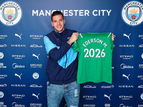 Kiper Manchester City, Ederson Moraes.