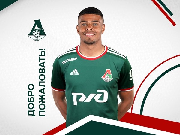 Tino Anjorin  (Sumber: Twitter/Lokomotiv Moscow)