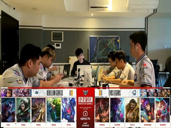 Hasil MPL ID Season 8: EVOS Legends Kerja Keras Taklukkan Tim Juru Kunci