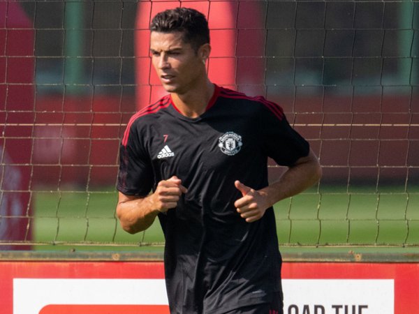Penyerang Manchester United, Cristiano Ronaldo.
