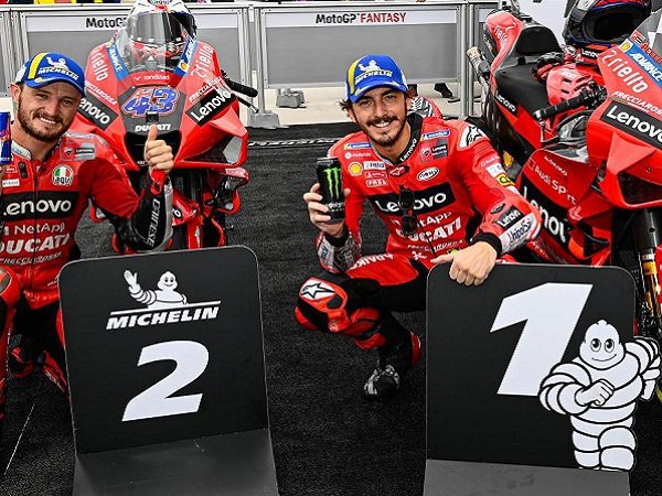 Hasil gemilang dibuat Francesco Bagnaia bersama Jack Miller.