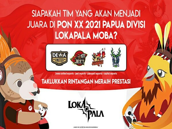 Dewa United Jumpa JEET Esports di Grand Final Lokapala PON XX Papua