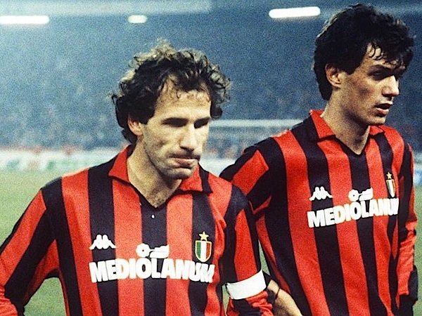 Franco Baresi dan Paolo Maldini