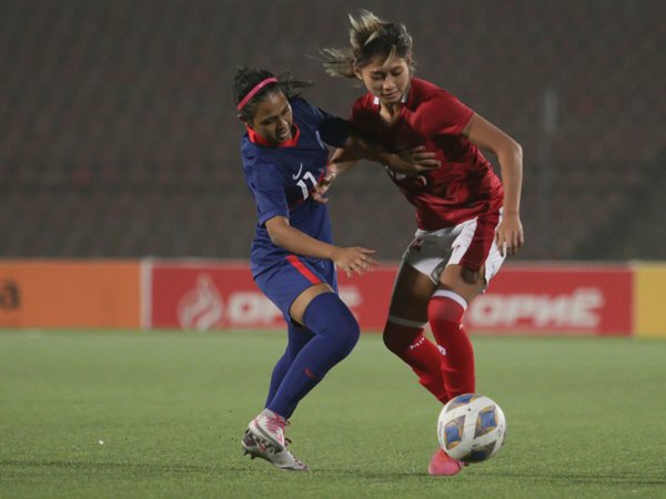 Penyerang timnas wanita Indonesia, Zahra Muzdalifah