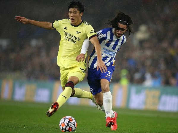 Takehiro Tomiyasu tanggapi hasil imbang Arsenal kontra Brighton