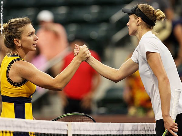 Aliaksandra Sasnovich bungkam Simona Halep di babak ketiga BNP Paribas Open 2021