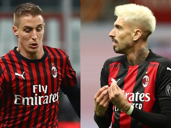 Duo Milan Andrea Conti dan Samu Castillejo