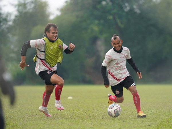 Latihan skuat Persija Jakarta jelang seri kedua