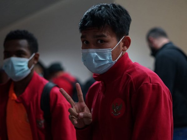 Skuat timnas Indonesia U-23 tiba di Tajikistan