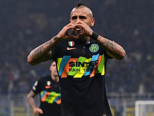 Gelandang Inter Milan, Arturo Vidal.