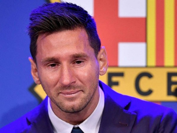 Lionel Messi ketika meninggalkan Barcelona. (Images: Getty)