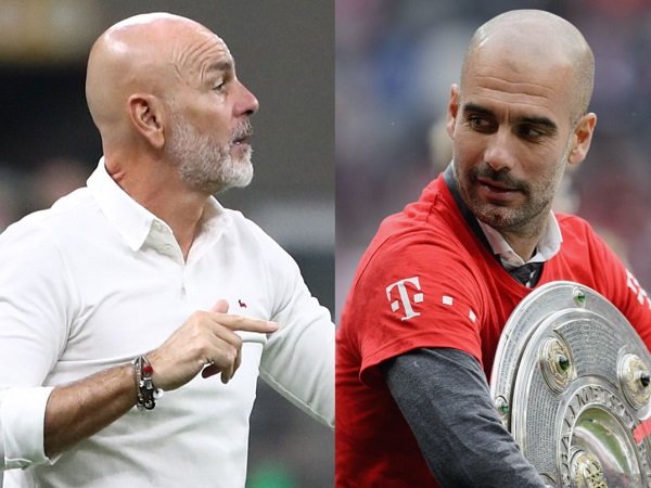 Stefano Pioli dan Pep Guardiola
