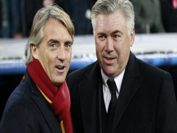 Carlo Ancelotti menolak kesempatan untuk menggantikan kursi Roberto Mancini sebagai manajer Timnas Italia / via EPA