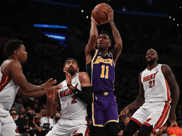 Malik Monk sumringah bisa bawa Lakers menang atas Heat.