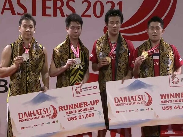 Kevin/Marcus Gagal Pertahankan Gelar Indonesia Masters 2021