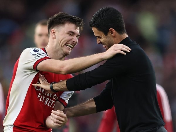 Kieran Tierney dan Mikel Arteta