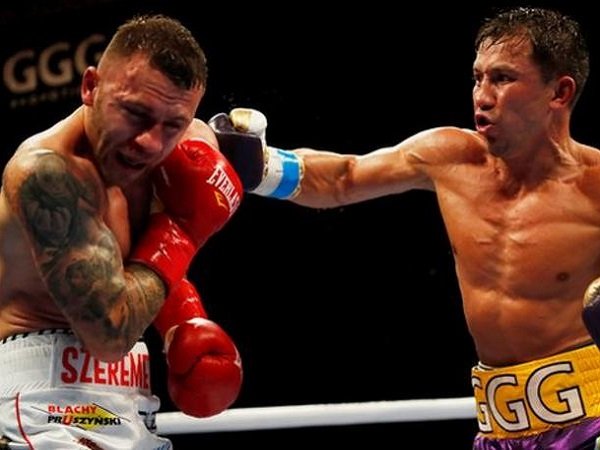 Gennady Golovkin ketika memukul lawannya. (Images: Getty)