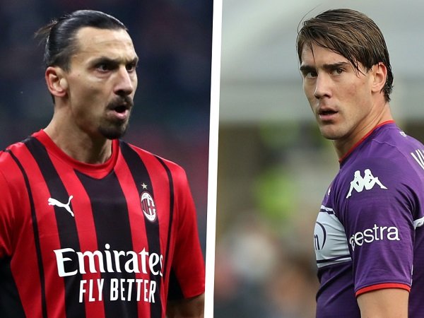 Zlatan Ibrahimovic dan Dusan Vlahovic
