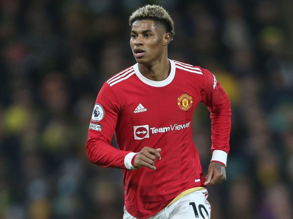 Penyerang Manchester United, Marcus Rashford.