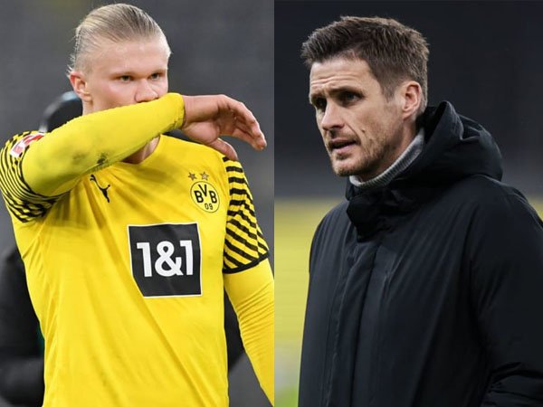 Erling Haaland dan Sebastian Kehl (