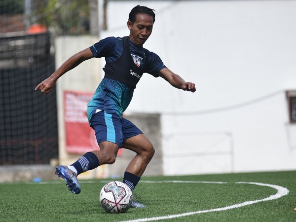 Beckham Putra Nugraha ketika berlatih bersama Persib