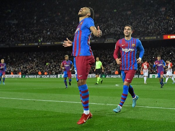Pierre-Emerick Aubameyang jadi bomber untuk Barcelona.